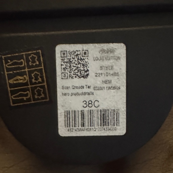 LV Monogram Brown and Yellow Slides - Picture 6 of 9